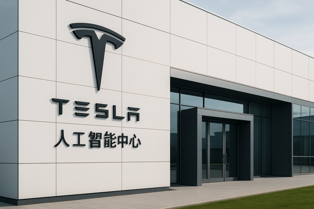 Tesla eröffnet KI-Zentrum in China für autonomes Fahren Tesla KI-Zentrum China