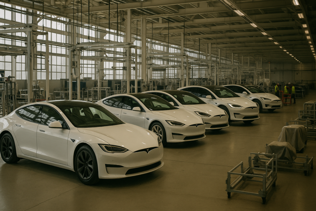 Tesla stoppt Model X und S für Roboter-Produktion tesla roboter österreich