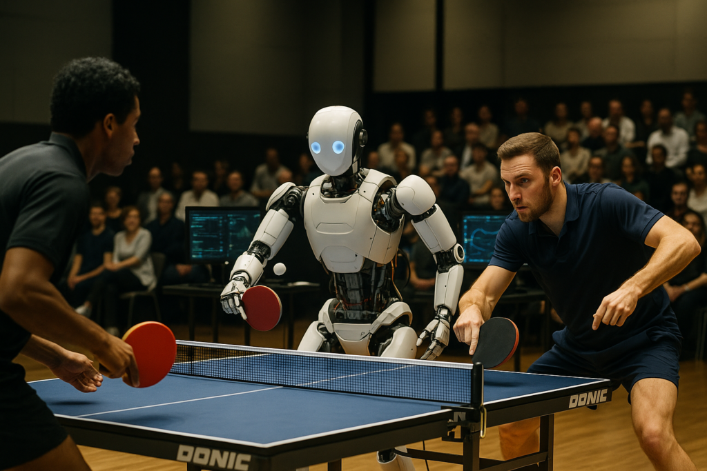 KI-Roboter schlägt Tischtennis-Profis in historischem Match